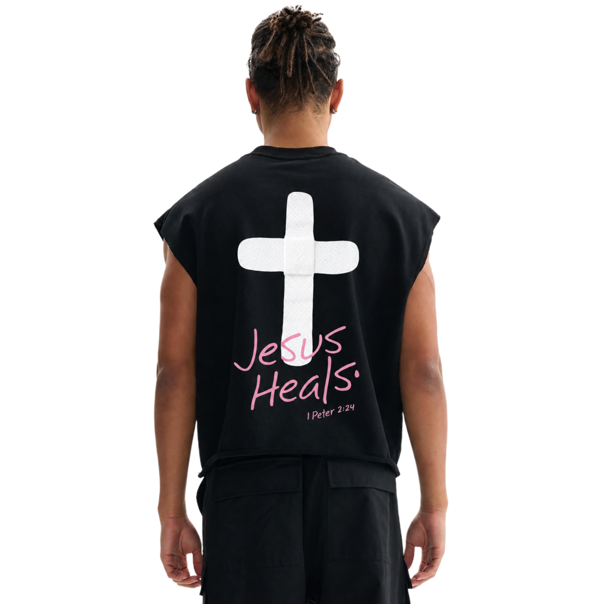 Jesus Heals French Terry Boxy Tank Top