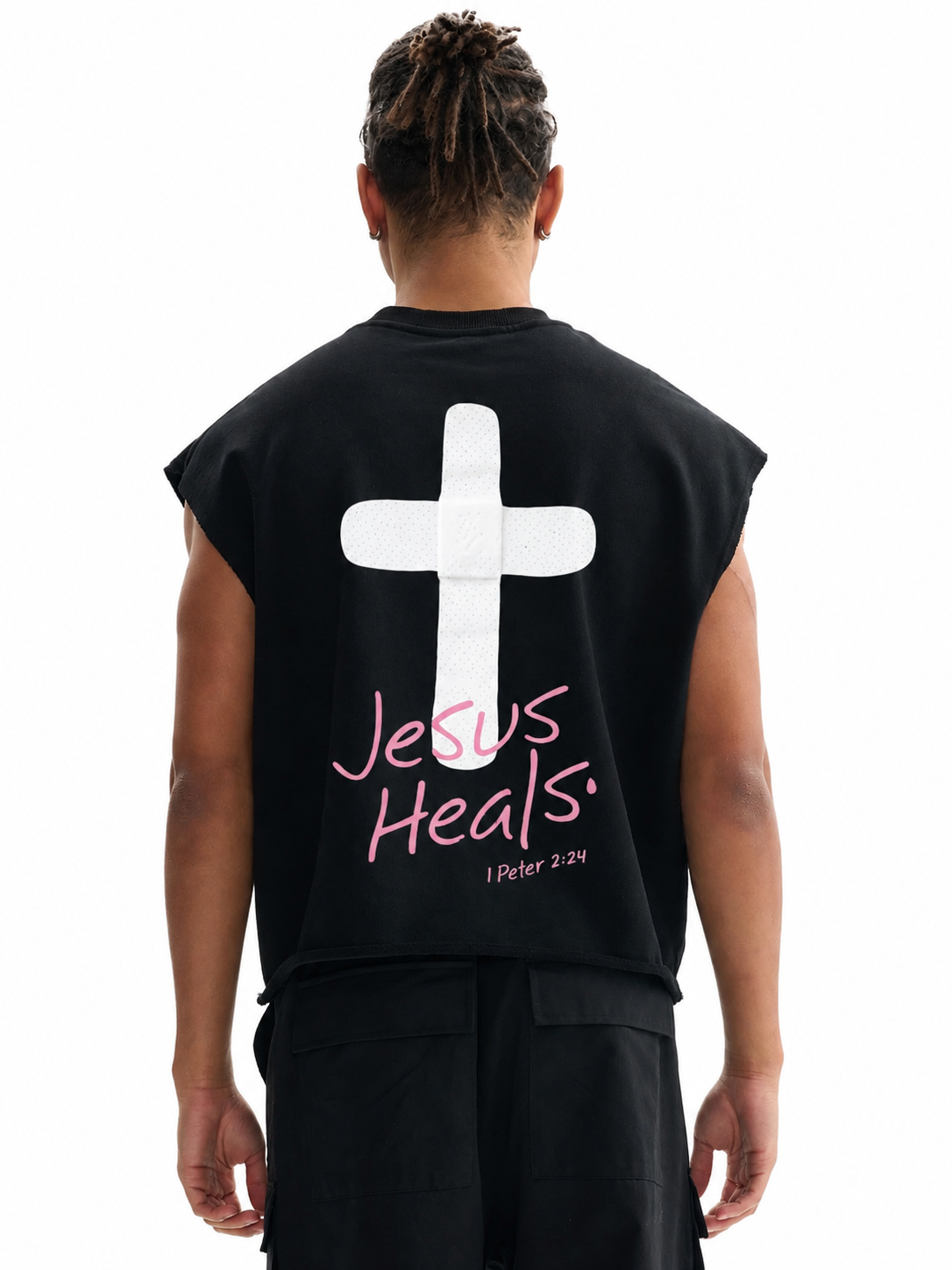 Jesus Heals French Terry Boxy Tank Top