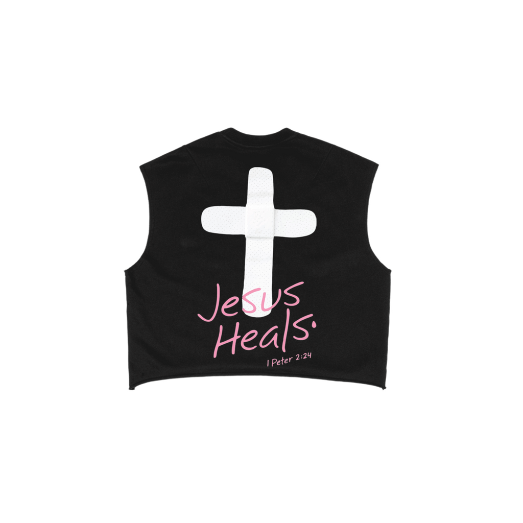 Jesus Heals French Terry Boxy Tank Top