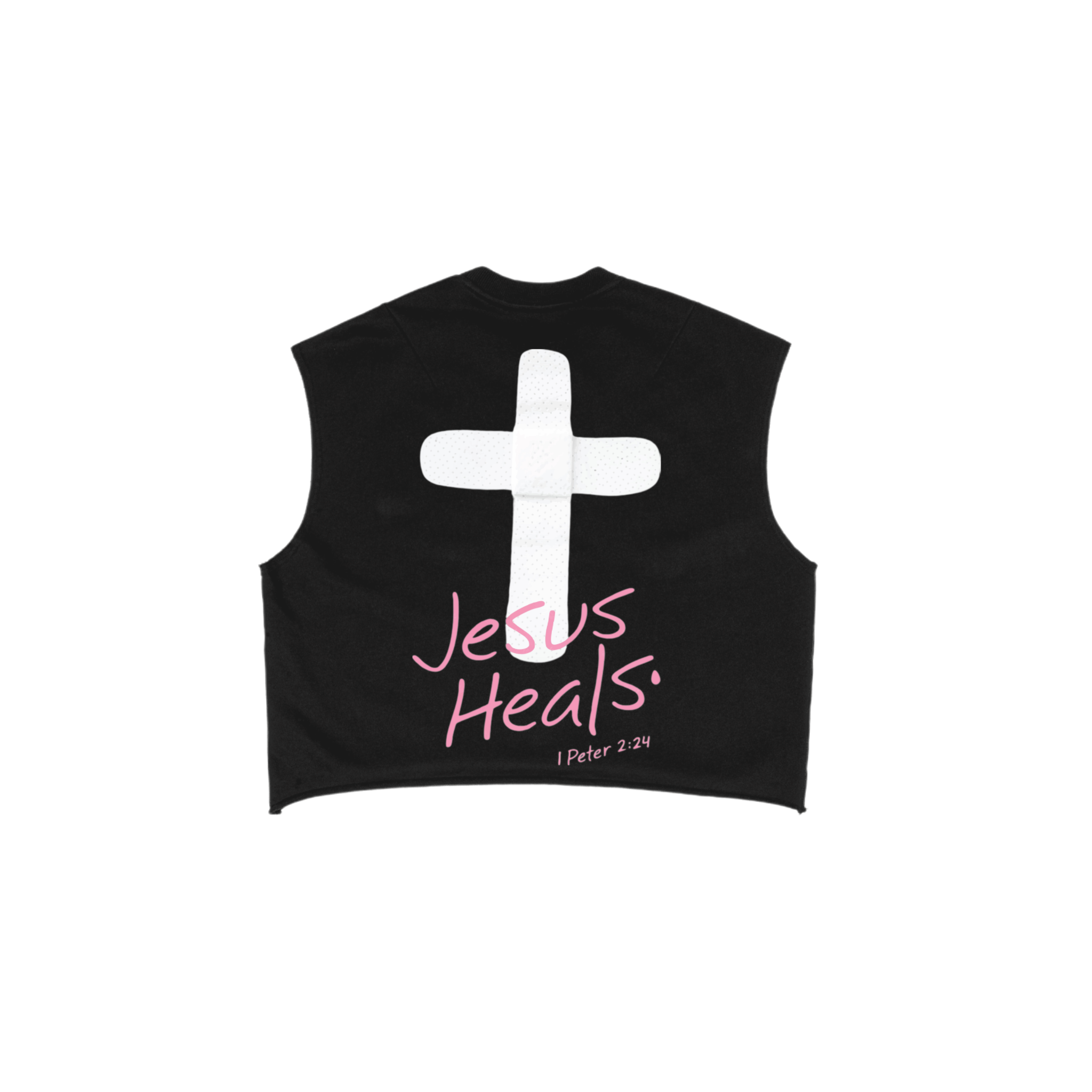 Jesus Heals French Terry Boxy Tank Top
