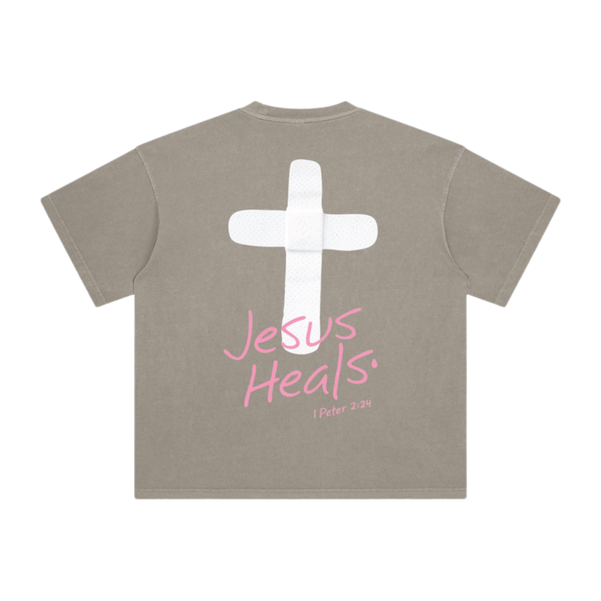 Jesus Heals Enzyme Washed T-Shirt
