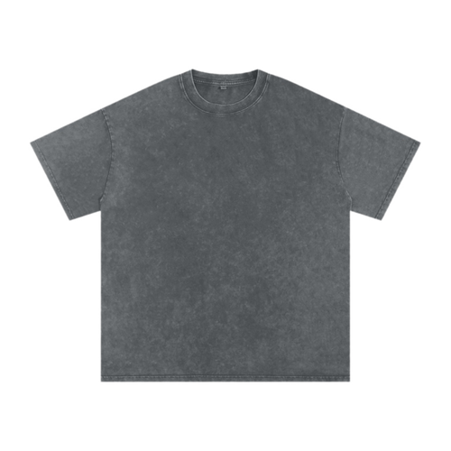 Jesus Heals Snow Washed Oversized Cotton T-Shirt (Pirate Black)