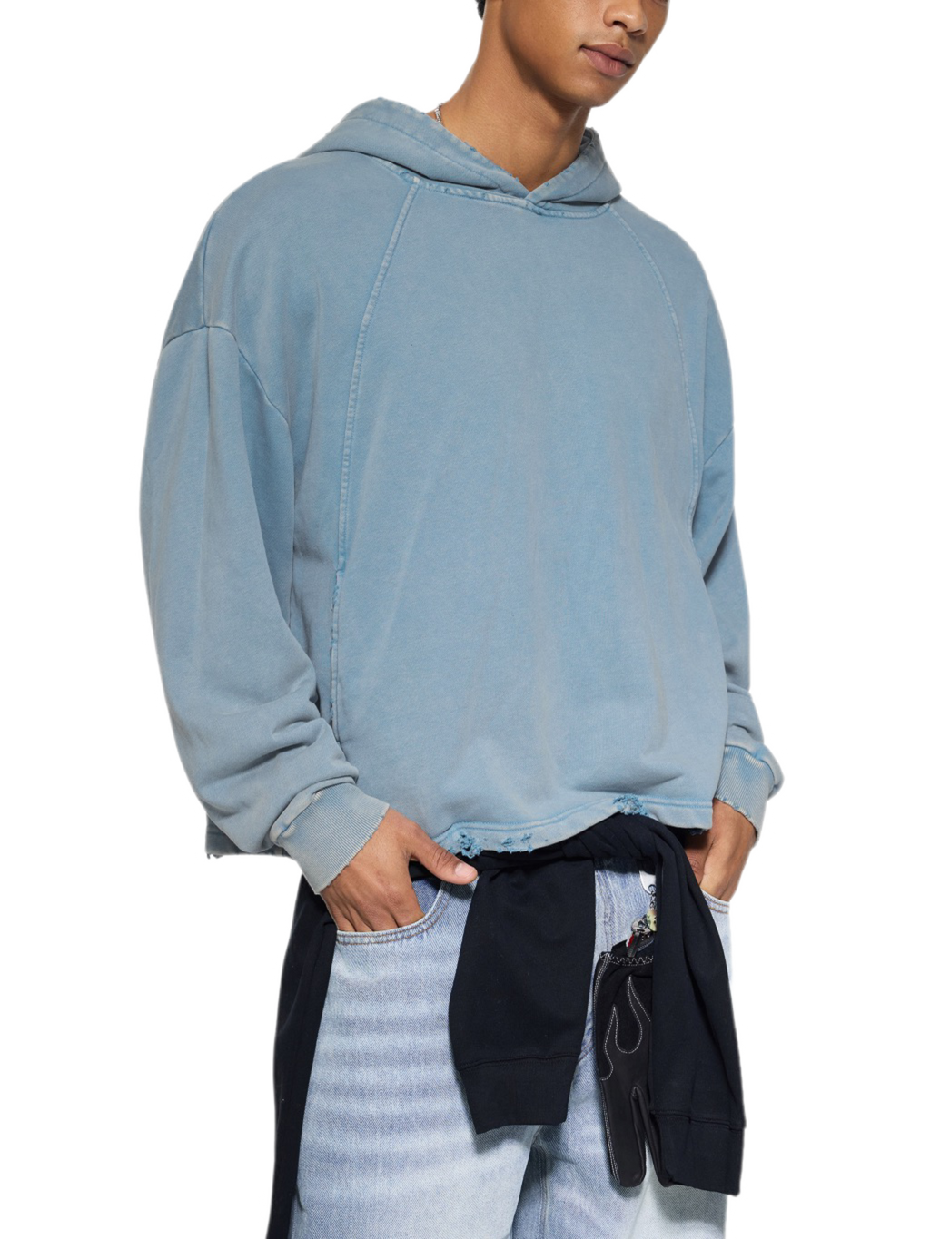 Jesus Heals Vintage Washed Frayed-Hem Hoodie