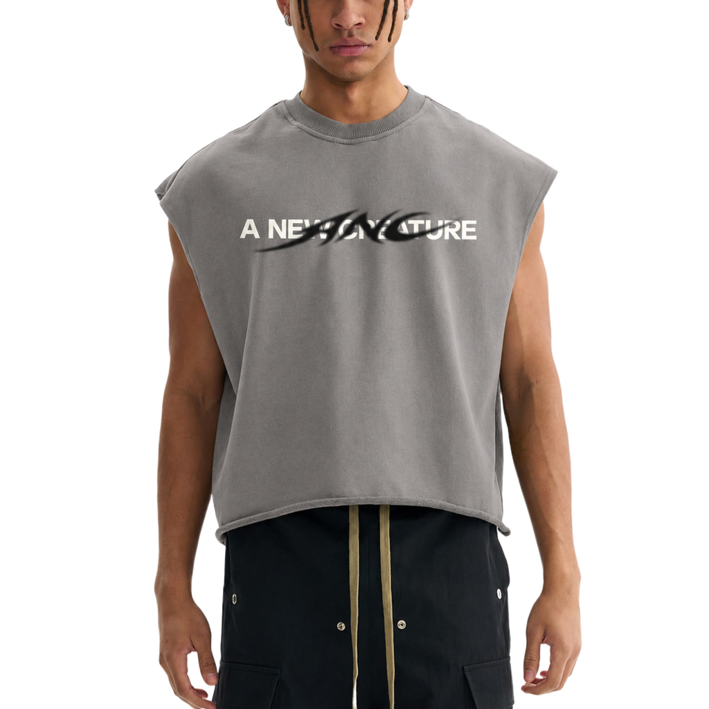 French Terry Boxy Tank Top (Copy)