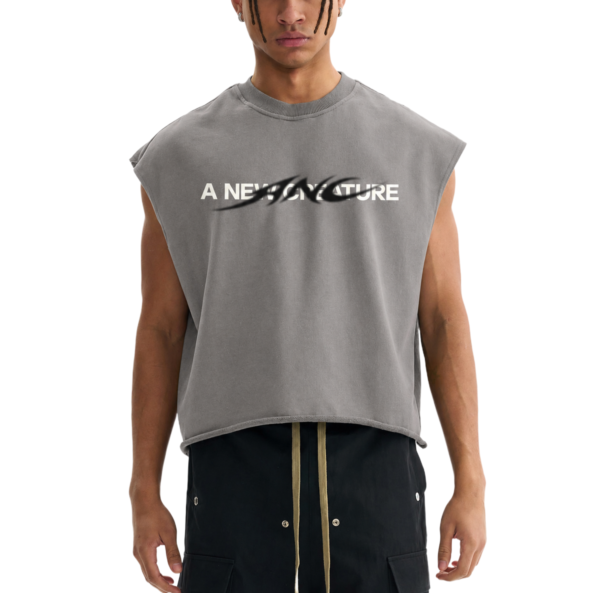 French Terry Boxy Tank Top (Copy)