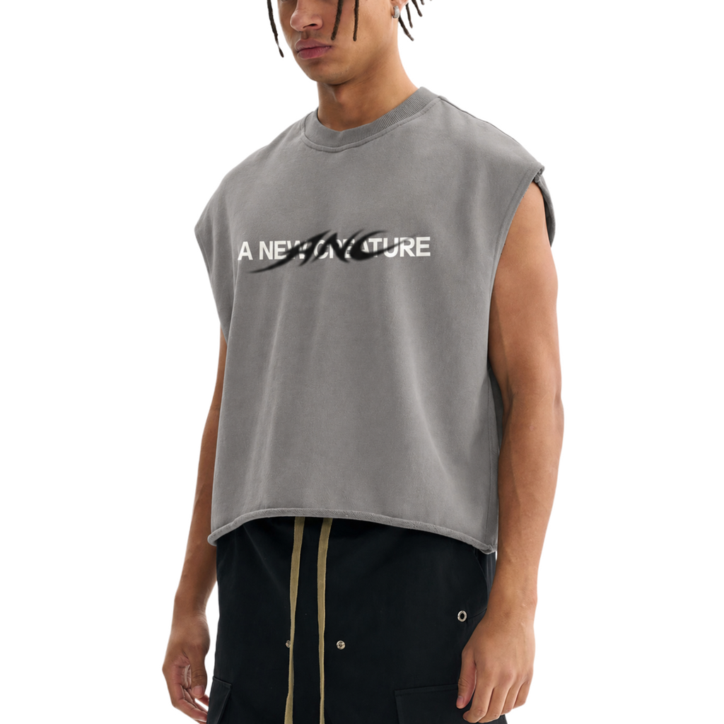 French Terry Boxy Tank Top (Copy)