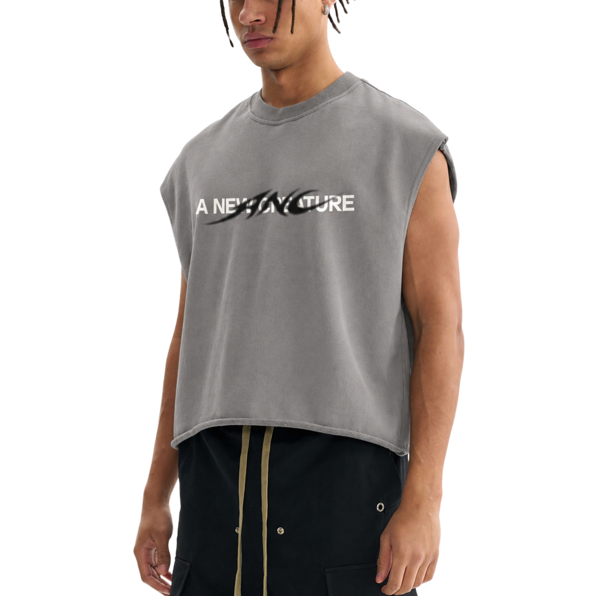French Terry Boxy Tank Top (Copy)