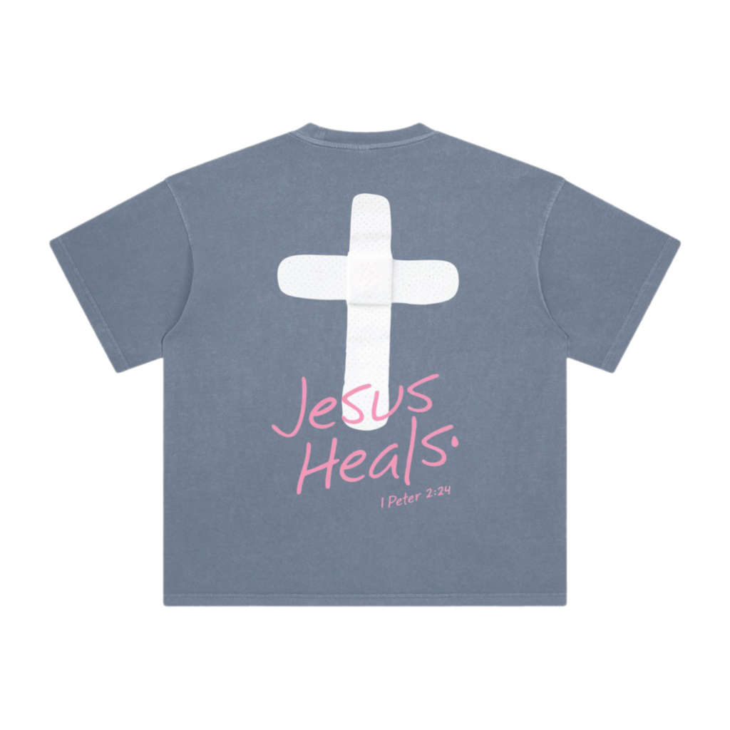 Jesus Heals Enzyme Washed T-Shirt