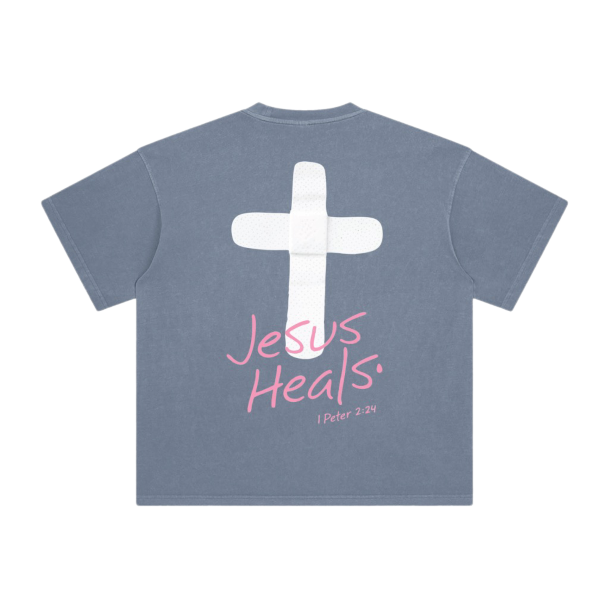 Jesus Heals Enzyme Washed T-Shirt