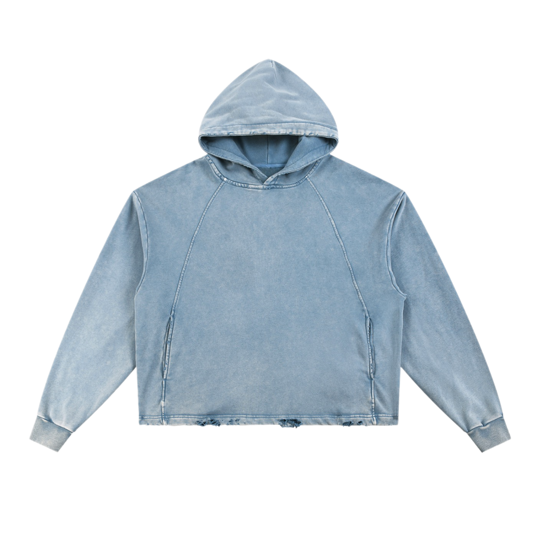 Jesus Heals Vintage Washed Frayed-Hem Hoodie