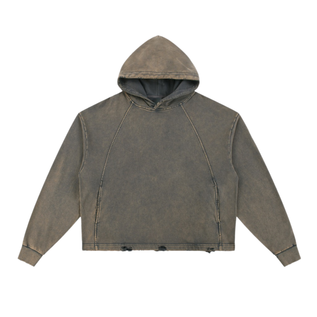 Jesus Heals Vintage Washed Frayed-Hem Hoodie